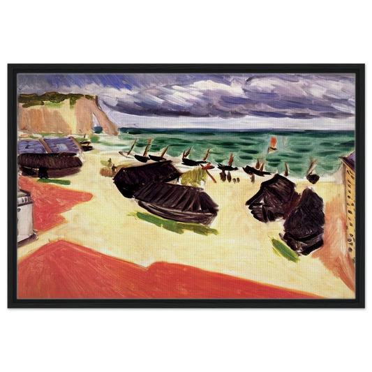 FISHING BOATS IN WINTER ETRETAT 1921 - Henri Matisse Framed Canvas Print