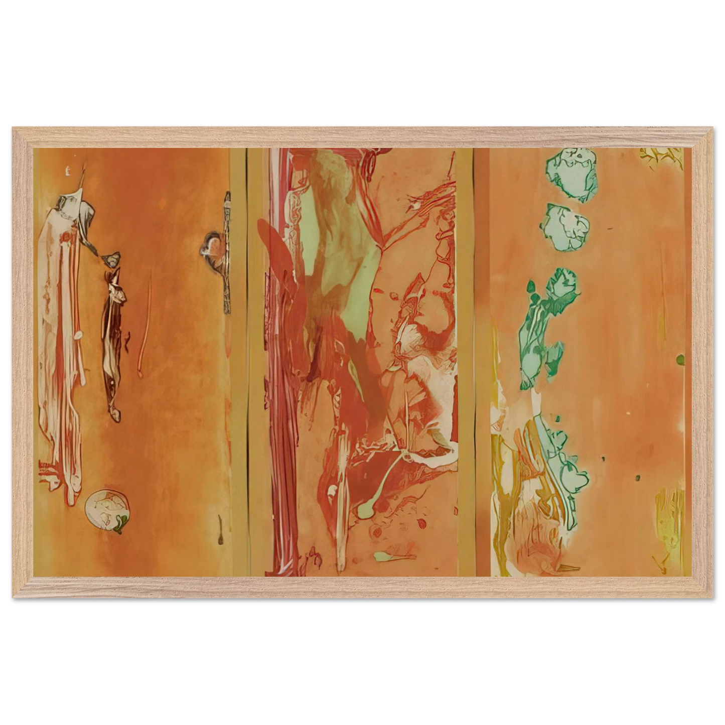 Helen Frankenthaler - Gateway - 1988 Wall art - 40x50 cm / 16x20 inches - Premium Wooden Framed Poster With Fine Art Paper-canvas - Wood frame