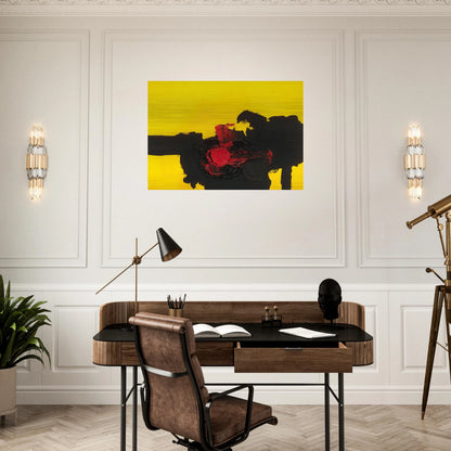 N MERO 363 1962 - Luis Feito Brushed Aluminum Print - 70x100 cm / 28x40 inches | Luis Feito Aluminum Print | Luis Feito Prints