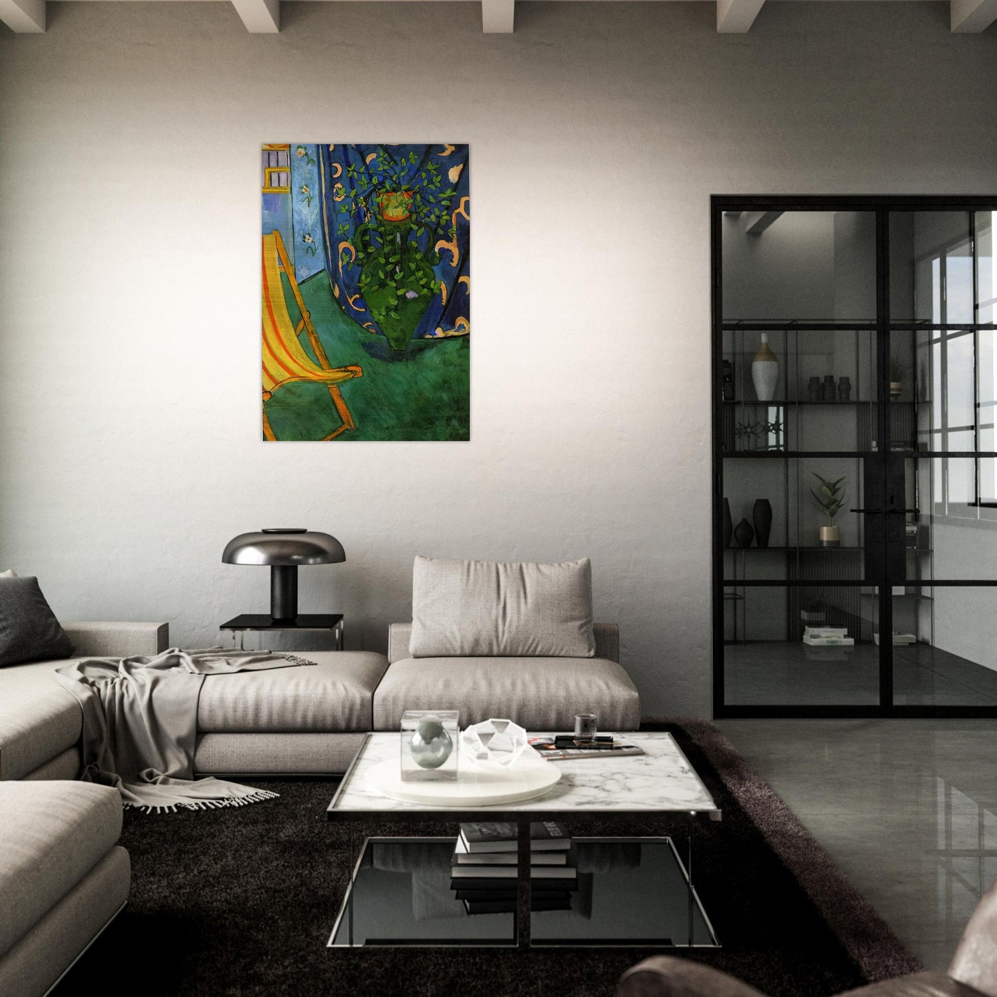 CORNER OF THE ARTIST S STUDIO 1912 - Henri Matisse Brushed Aluminum Print - 70x100 cm / 28x40 inches | Henri Matisse Aluminum Print | Henri Matisse Prints