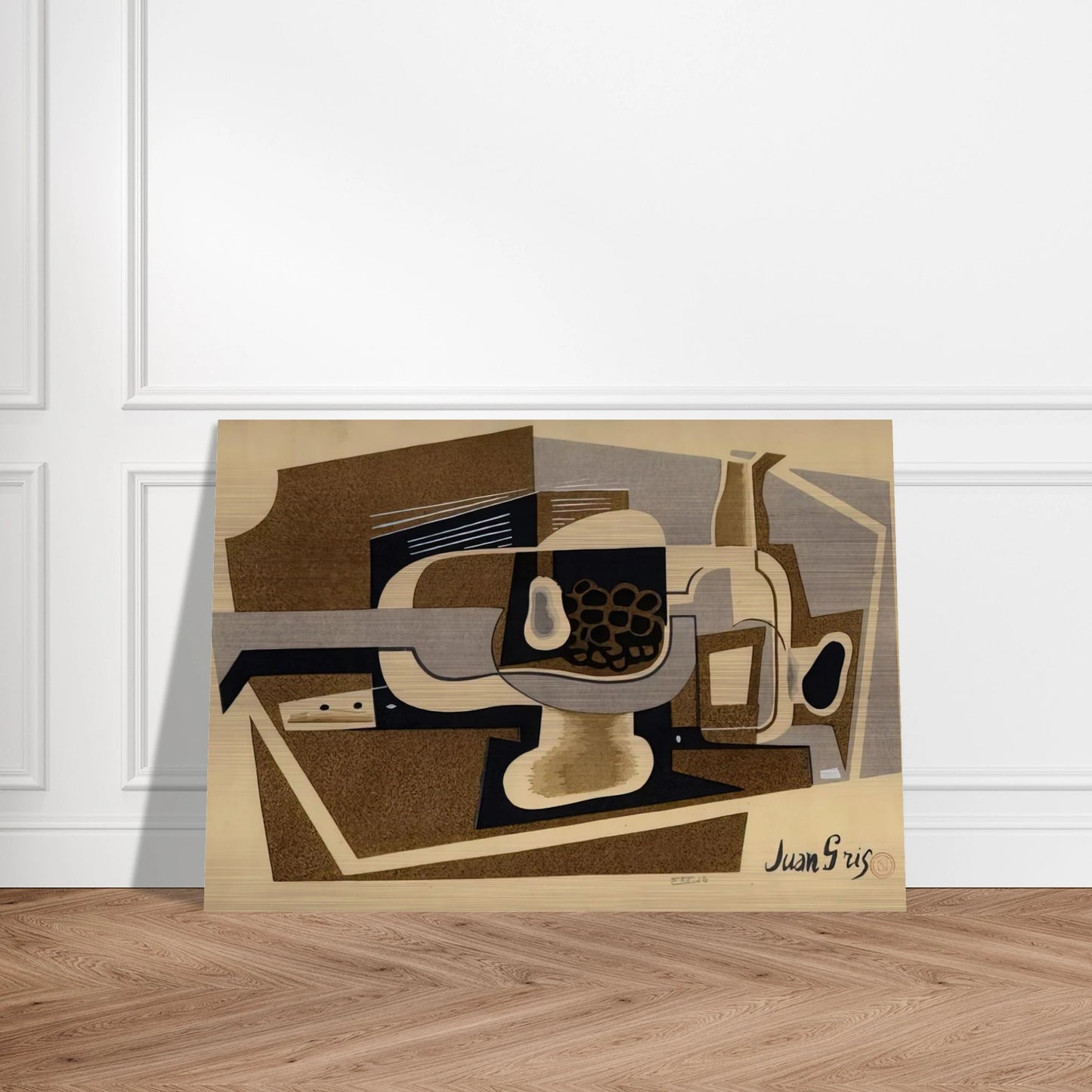 STILL LIFE 1922 - Juan Gris Brushed Aluminum Print - 70x100 cm / 28x40 inches | Juan Gris Aluminum Print | Juan Gris Prints