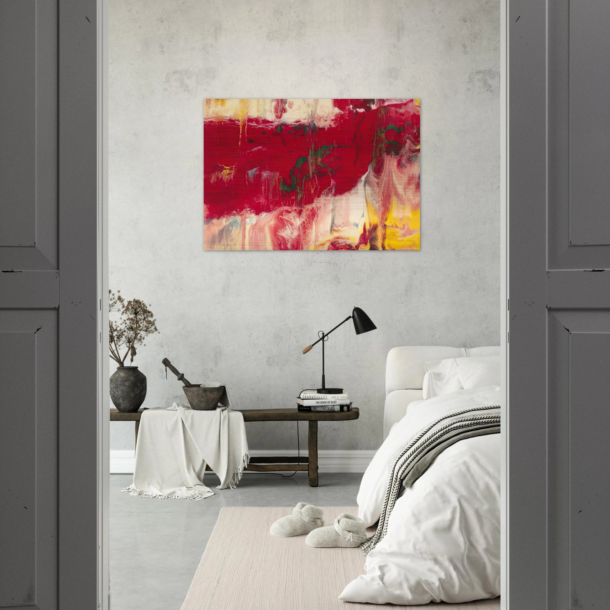 ICE - Gerhard Richter Brushed Aluminum Print - 70x100 cm / 28x40 inches | Gerhard Richter Aluminum Print | Gerhard Richter Prints