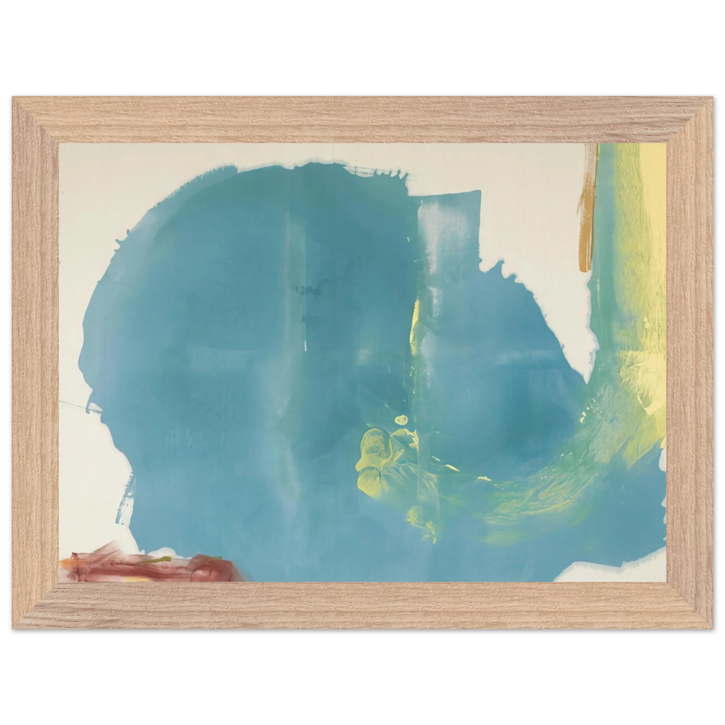 Helen Frankenthaler - Where Necessary - 1977 Wall art - 21x29.7 cm / 8x12" - Premium Wooden Framed Poster With Fine Art Paper-canvas - Wood frame
