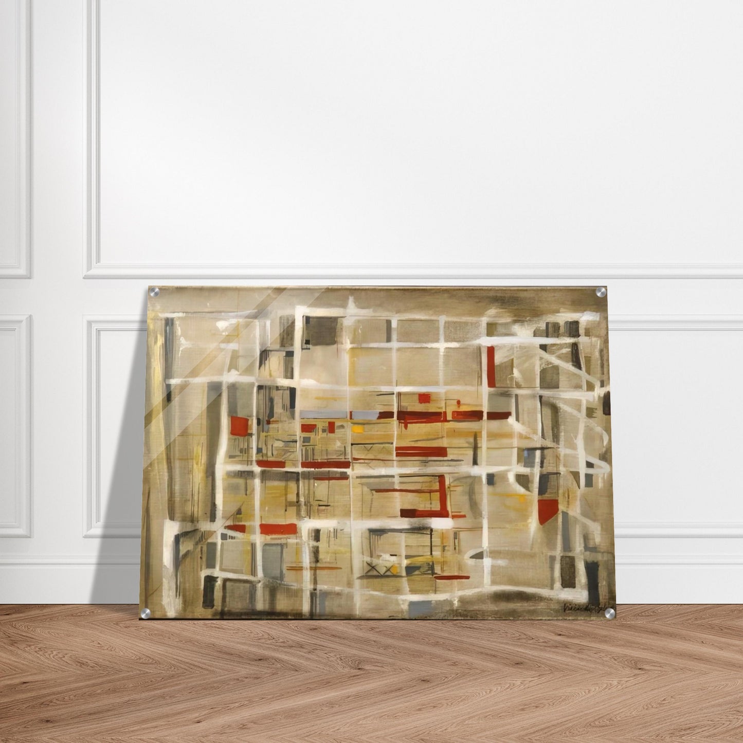 Interieur à la spirale - 1949 - Maria Helena Vieira da Silva Acrylic Print - 70x100 cm / 28x40″ inches | Maria Helena Vieira da Silva Wall Art | Maria Helena Vieira da Silva Prints