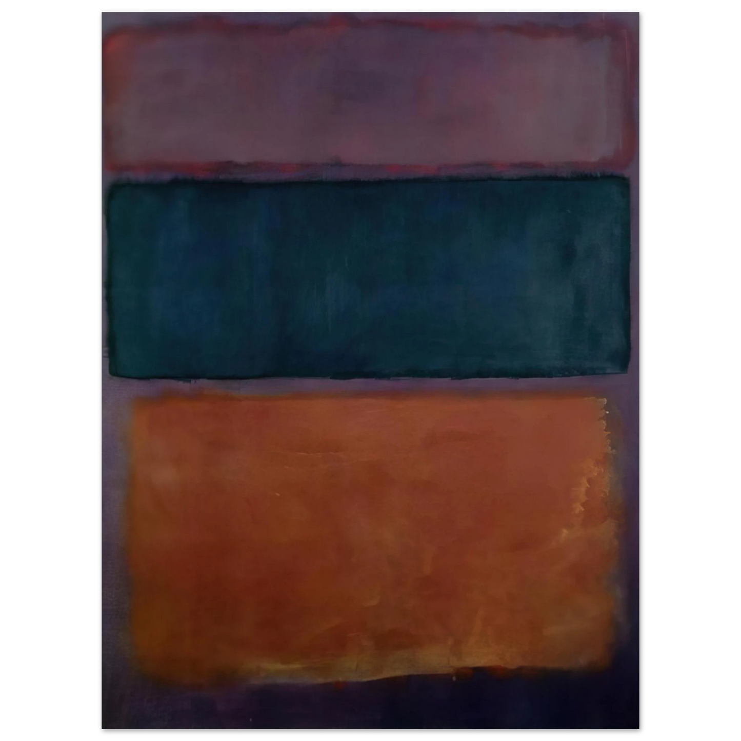 Helen Frankenthaler - Untitled - 1963 Wall art - 21x29.7 cm / 8x12" - Premium Wooden Framed Poster With Fine Art Paper-canvas - Wood frame