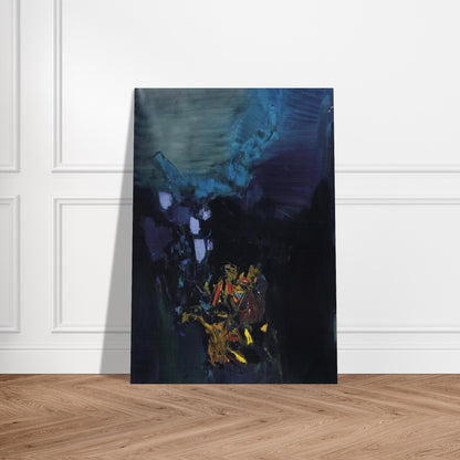 Vallée de Gorbio - Abstract Art - S. H. Raza Brushed Aluminum Print - 70x100 cm / 28x40 inches | S. H. Raza Aluminum Print | S. H. Raza Prints