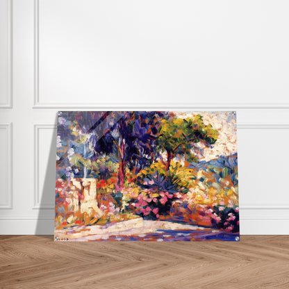 The Flowered Terrace - Henri-Edmond Cross Acrylic Print - 70x100 cm / 28x40″ inches