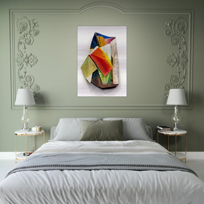 Sac 2 - Sam Gilliam Brushed Aluminum Print - 70x100 cm / 28x40 inches | Sam Gilliam Aluminum Print | Sam Gilliam Prints