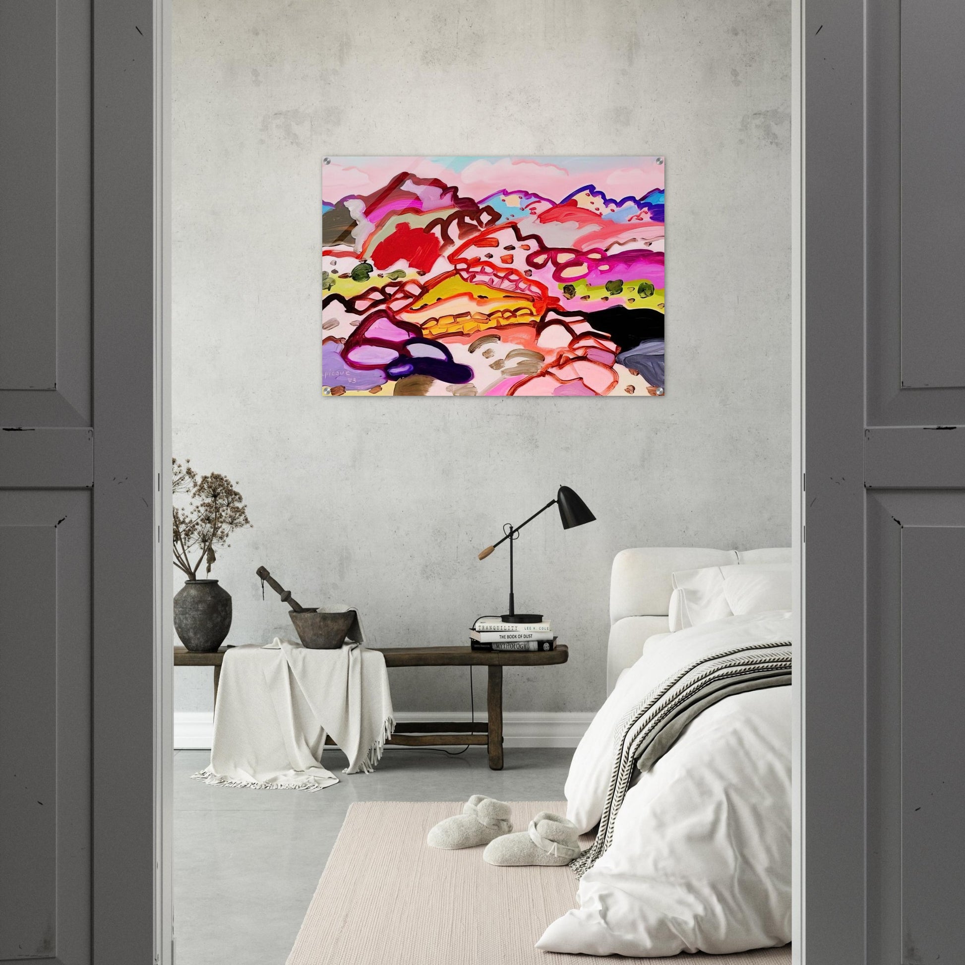Paysage en Castille - 1973 - Charles Lapicque Acrylic Print - 70x100 cm / 28x40″ inches