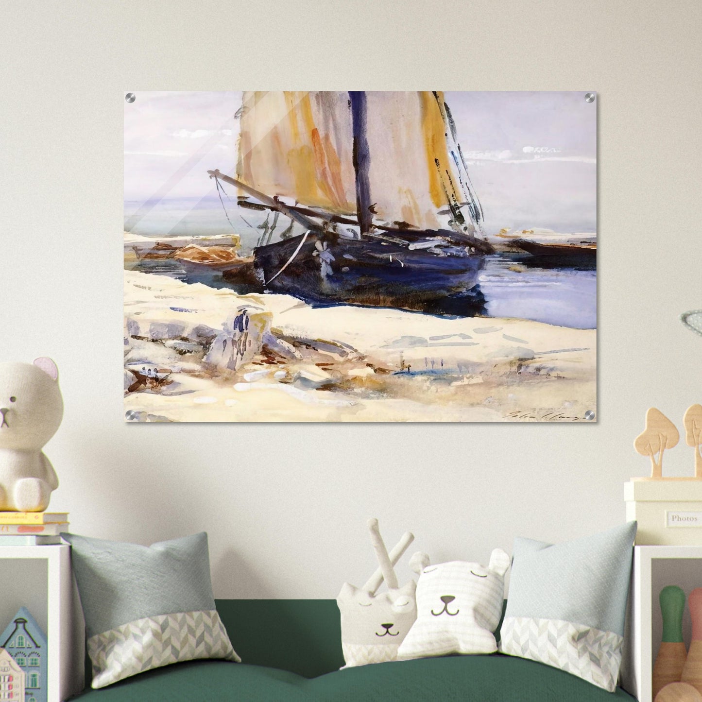 Above Lake Garda at San Vigilio - John Singer Sargent Acrylic Print - 70x100 cm / 28x40″ inches