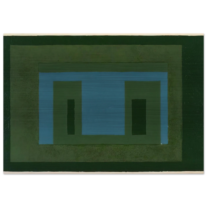 VARIANT ADOBE 1962 - Josef Albers Brushed Aluminum Print - 70x100 cm / 28x40 inches | Josef Albers Aluminum Print | Josef Albers Prints