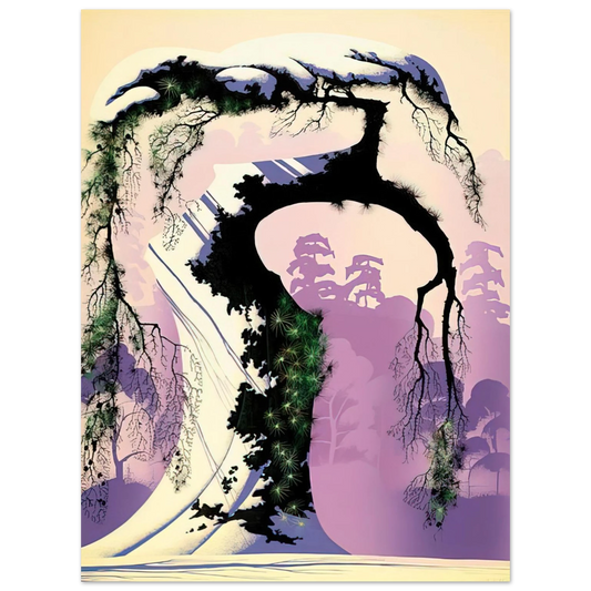 Eyvind Earle - Norway Pine  75x100 cm / 30x40inches Fine Art Poster