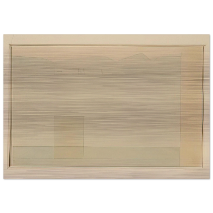 Lago d'Orta - 1956 - Antonio Calderara Brushed Aluminum Print - 70x100 cm / 28x40 inches | Antonio Calderara Aluminum Print | Antonio Calderara Prints