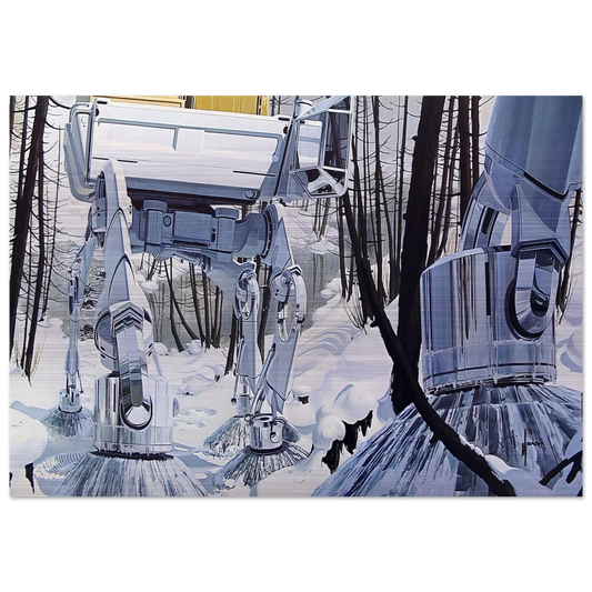 Syd Mead - Syd Mead Brushed Aluminum Print - 70x100 cm / 28x40 inches | Syd Mead Aluminum Print | Syd Mead Prints