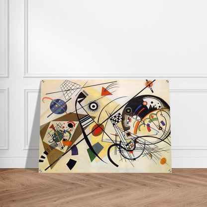 TRANSVERSE LINE 1923 - Wassily Kandinsky Acrylic Print - 70x100 cm / 28x40″ inches