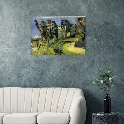 MONTALBAN LANDSCAPE 1918 - Henri Matisse Brushed Aluminum Print - 70x100 cm / 28x40 inches | Henri Matisse Aluminum Print | Henri Matisse Prints
