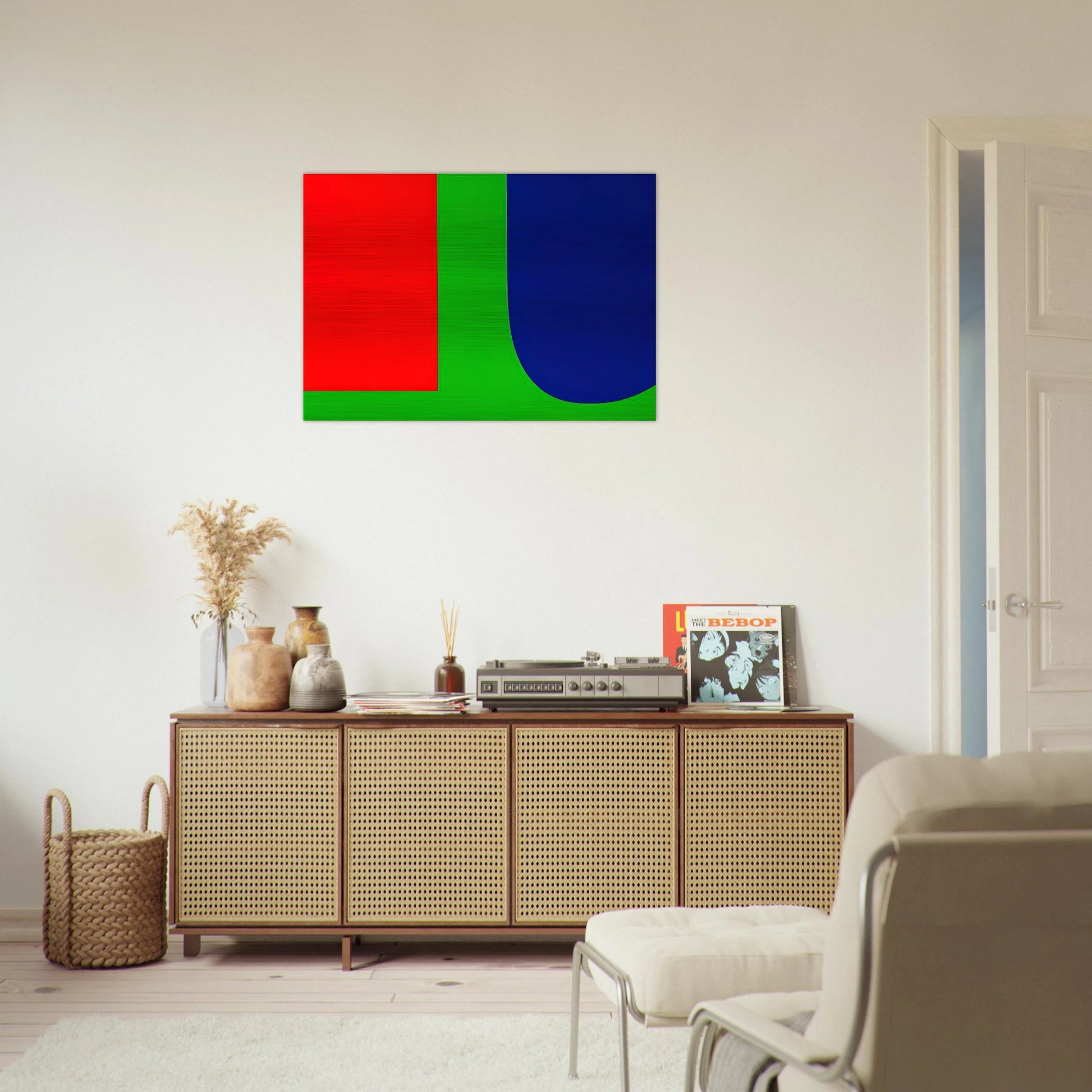 Red Blue Green - Ellsworth Kelly Brushed Aluminum Print - 70x100 cm / 28x40 inches | Ellsworth Kelly Aluminum Print | Ellsworth Kelly Prints
