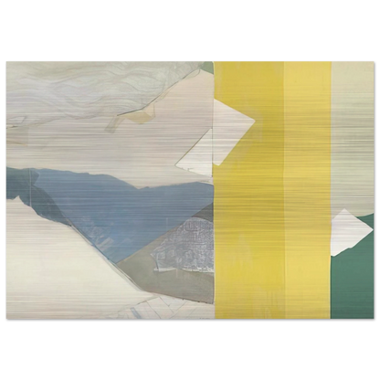 Three Whites - 1963 - Kenzo Okada Brushed Aluminum Print - 70x100 cm / 28x40 inches | Kenzo Okada Aluminum Print | Kenzo Okada Prints