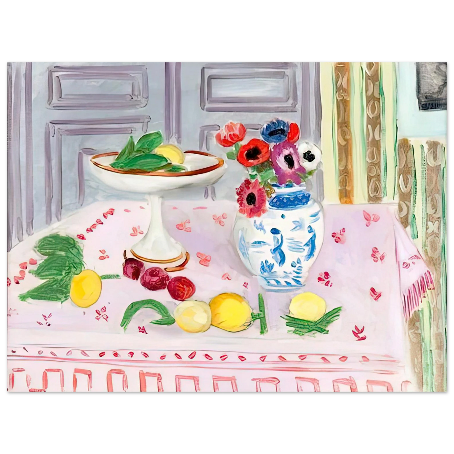 Henri Matisse - THE PINK TABLECLOTH 1925  75x100 cm / 30x40inches Fine Art Poster
