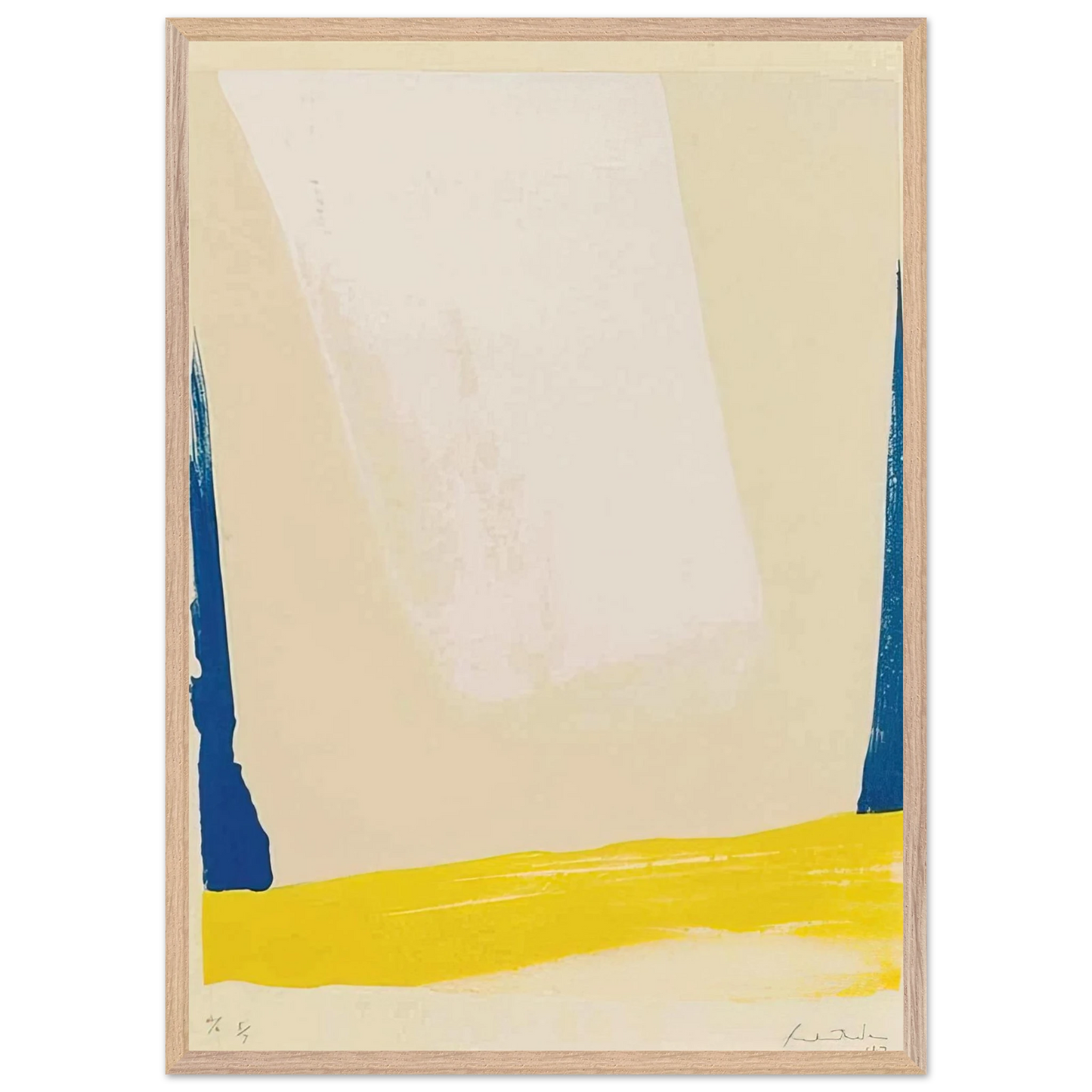 Helen Frankenthaler - White Portal - 1967 Wall art - 40x50 cm / 16x20 inches - Fine Art Poster-canvas - -