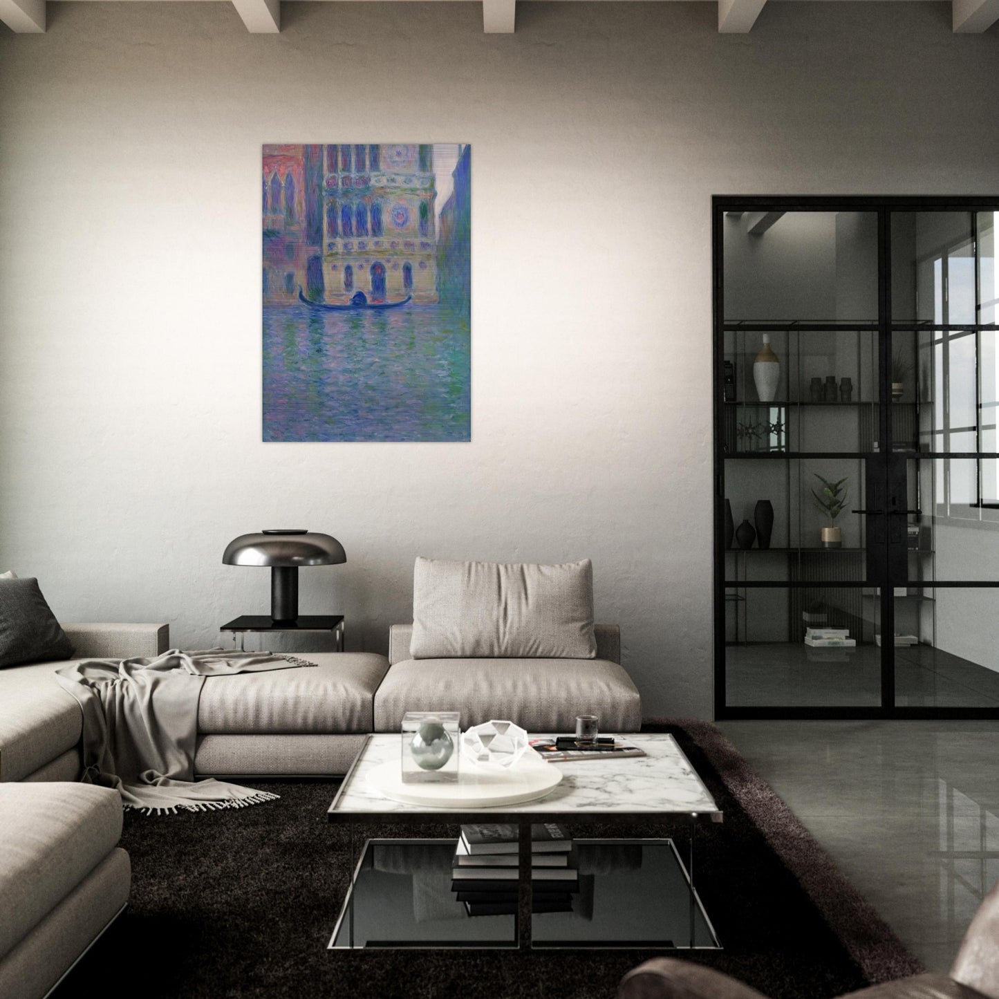 Palazzo Dario 4 - claude monet Brushed Aluminum Print - 70x100 cm / 28x40 inches | claude monet Aluminum Print | claude monet Prints