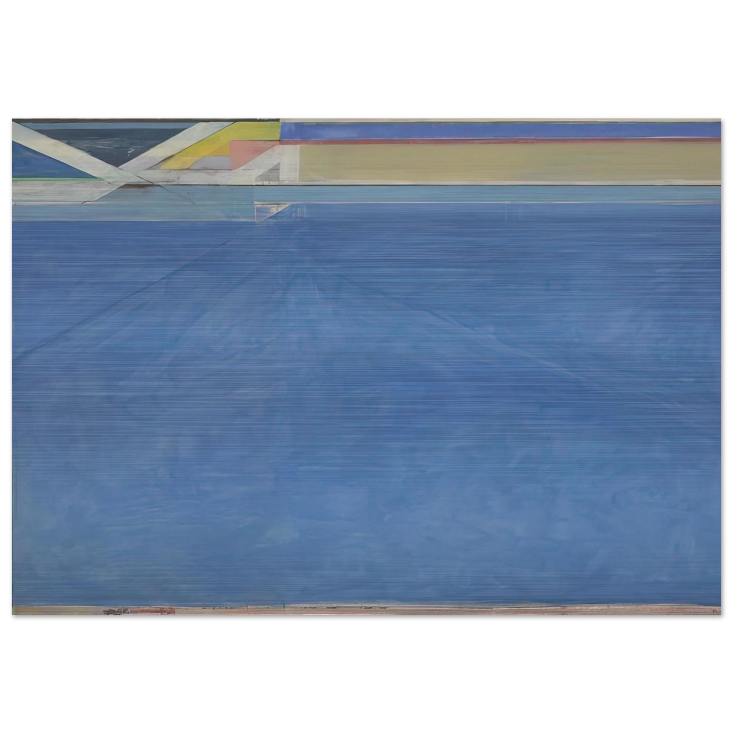 Ocean Park #129 - Richard Diebenkorn Brushed Aluminum Print - 70x100 cm / 28x40 inches | Richard Diebenkorn Aluminum Print | Richard Diebenkorn Prints