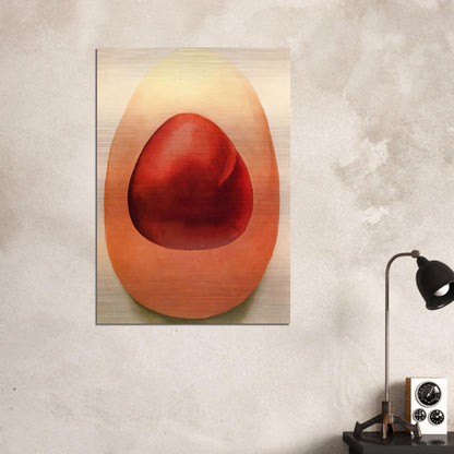 Red and Pink Rocks - Georgia O'Keeffe Brushed Aluminum Print - 70x100 cm / 28x40 inches | Georgia O'Keeffe Aluminum Print | Georgia O'Keeffe Prints