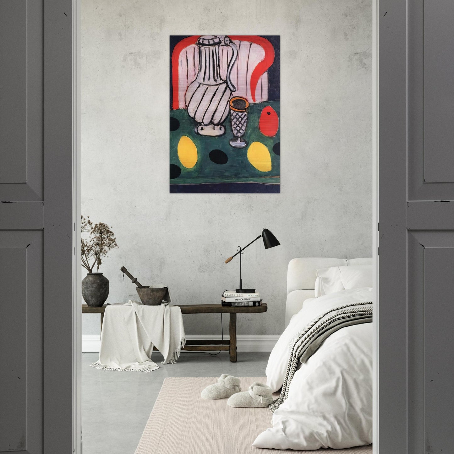 TIN PITCHER LEMON AND ARMCHAIR 1939 - Henri Matisse Brushed Aluminum Print - 70x100 cm / 28x40 inches | Henri Matisse Aluminum Print | Henri Matisse Prints