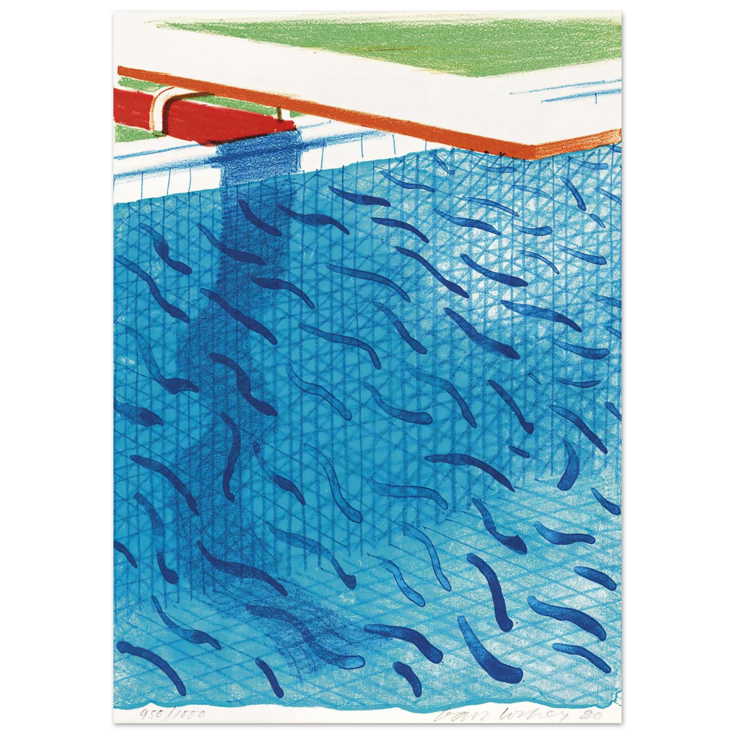 David Hockney - David Hockney Wall art - 40x60 cm / 16x24 inches - Premium Wooden Framed Poster With Fine Art Paper-canvas - Wood frame