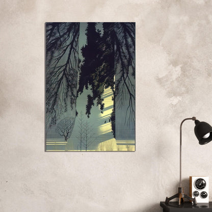 Snow White - Eyvind Earle Brushed Aluminum Print - 70x100 cm / 28x40 inches | Eyvind Earle Aluminum Print | Eyvind Earle Prints