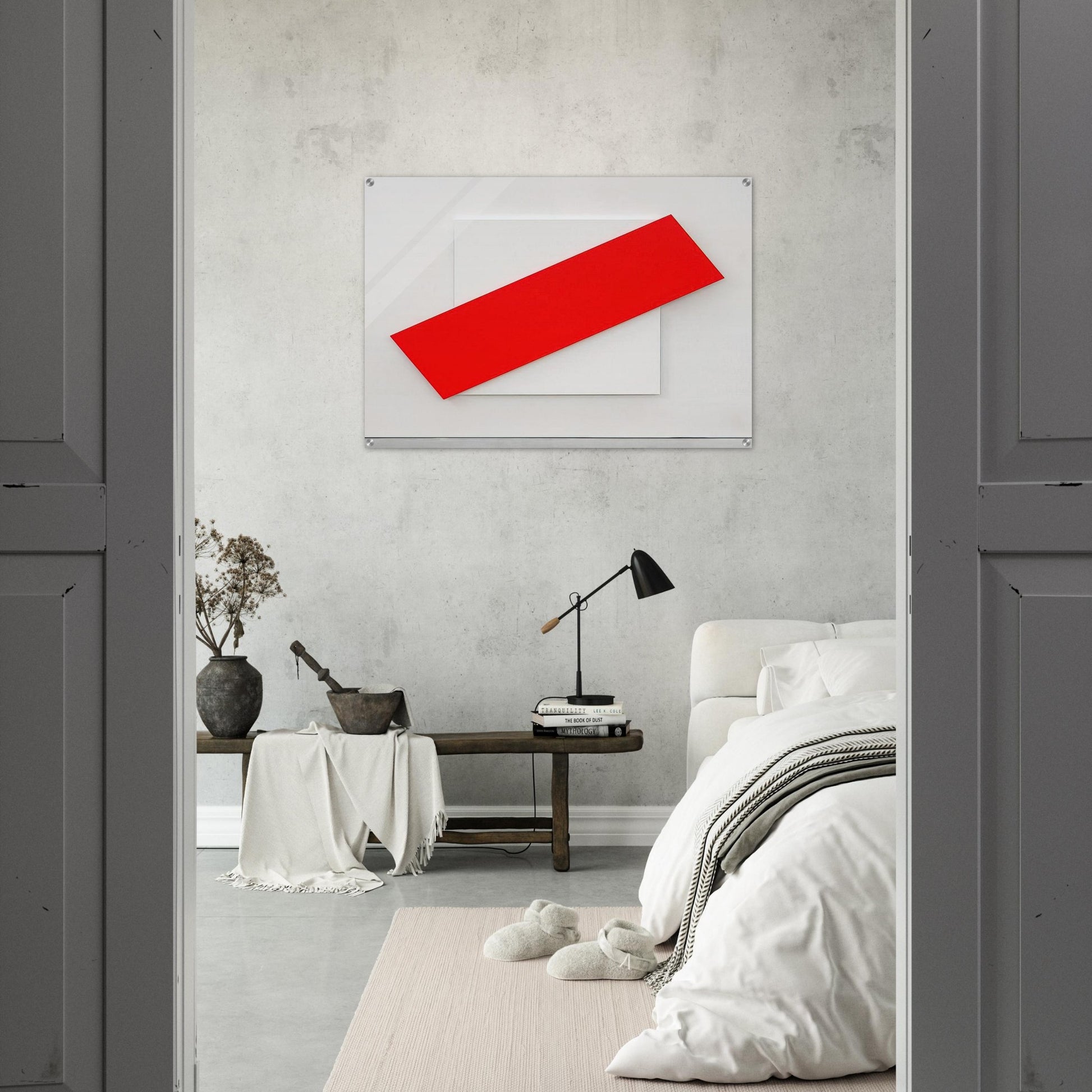 Red Diagonal - Ellsworth Kelly Acrylic Print - 70x100 cm / 28x40″ inches