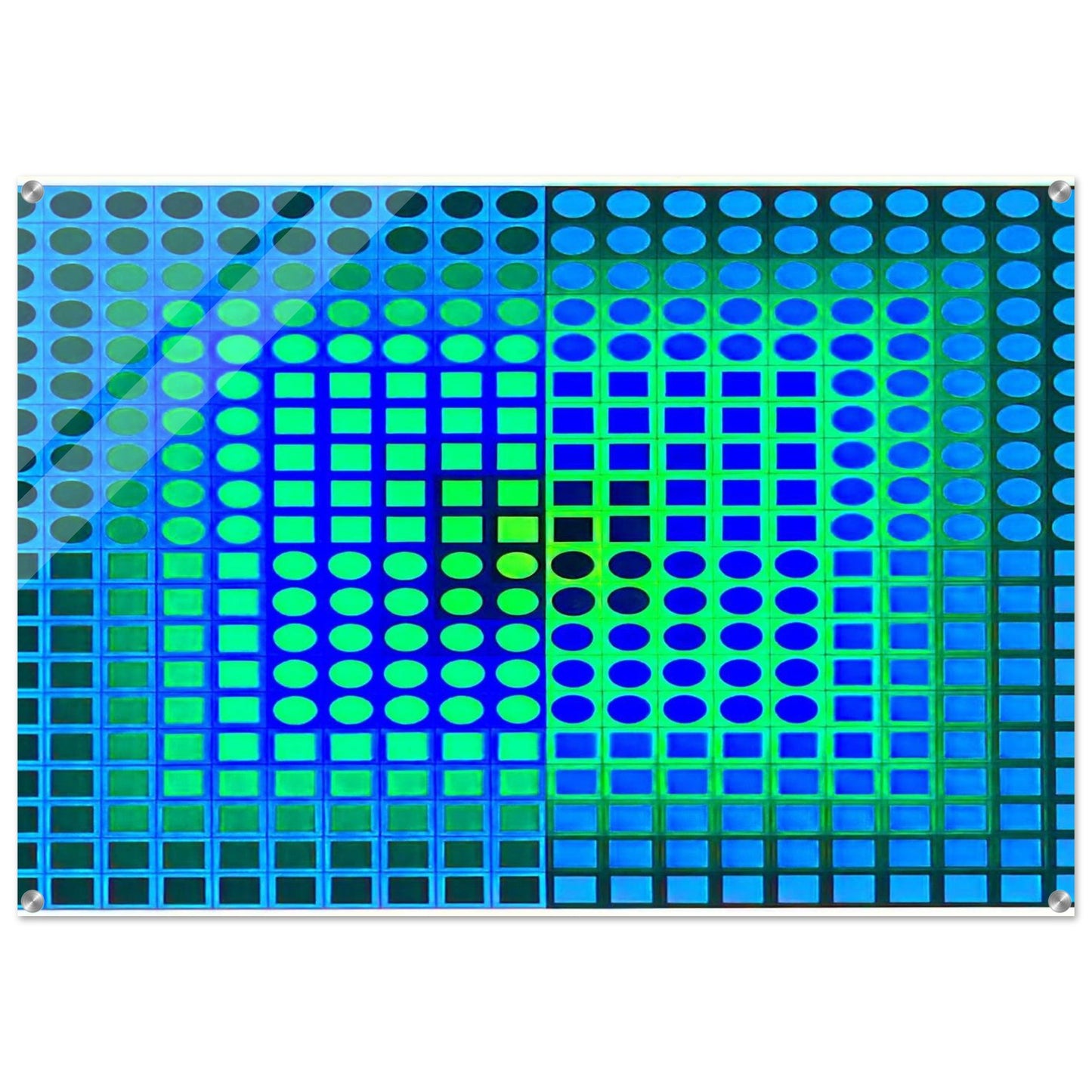 Zoeld V - 1967 - Victor Vasarely Acrylic Print - 70x100 cm / 28x40″ inches